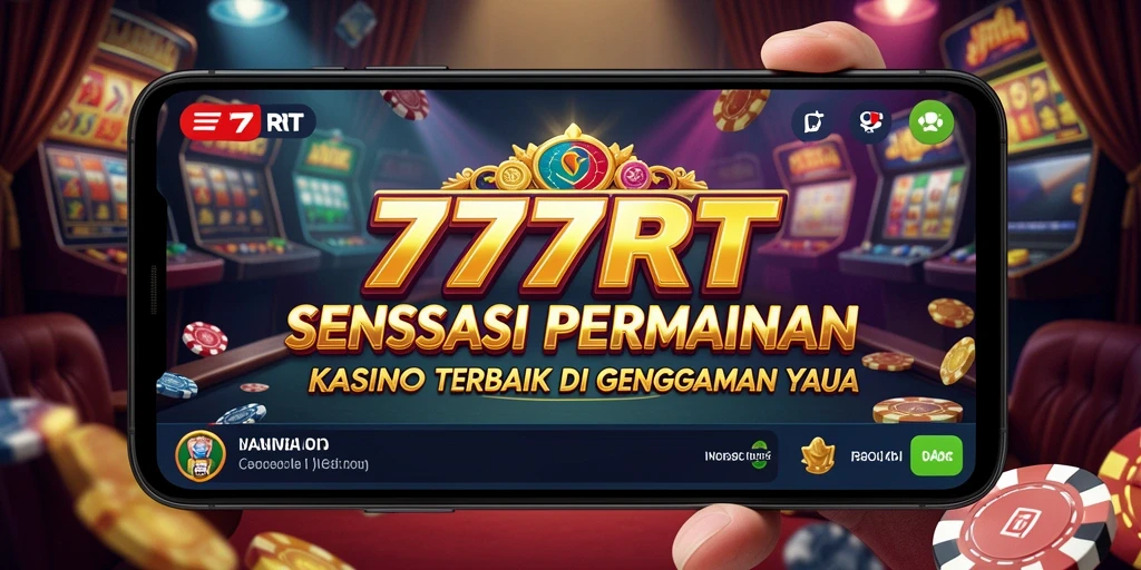 Tampilan menarik gameplay 777RT dengan nuansa Kasino yang mengasyikkan.