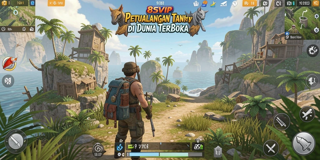 Gameplay 8SVIP menunjukkan petualangan seru di dunia terbuka.