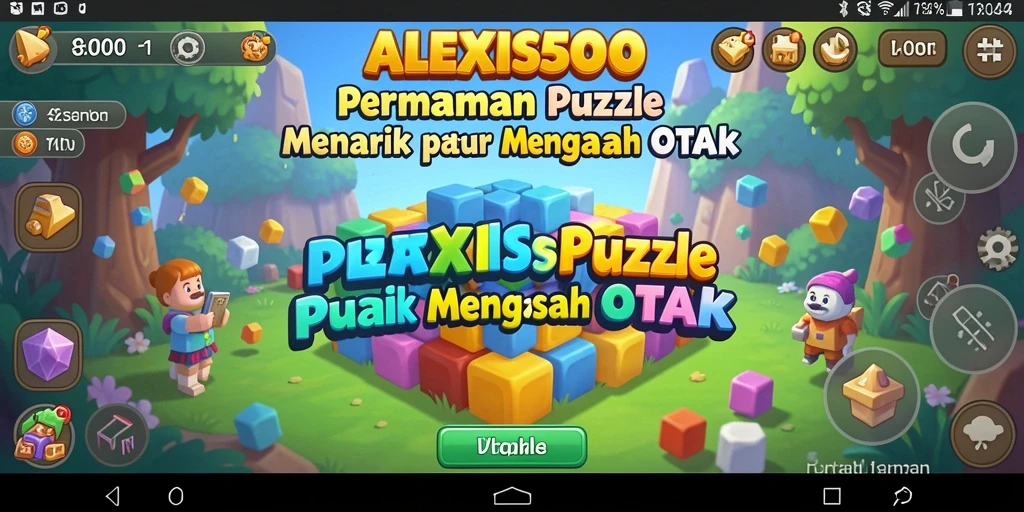 Tampilan gameplay seru ALEXIS500 yang menantang.