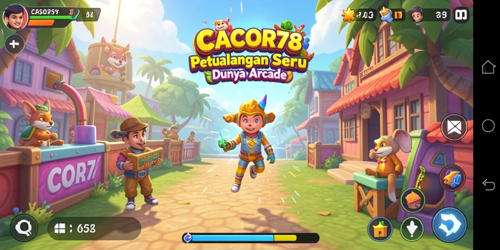 Tampilan gameplay seru CACOR78 yang penuh tantangan.