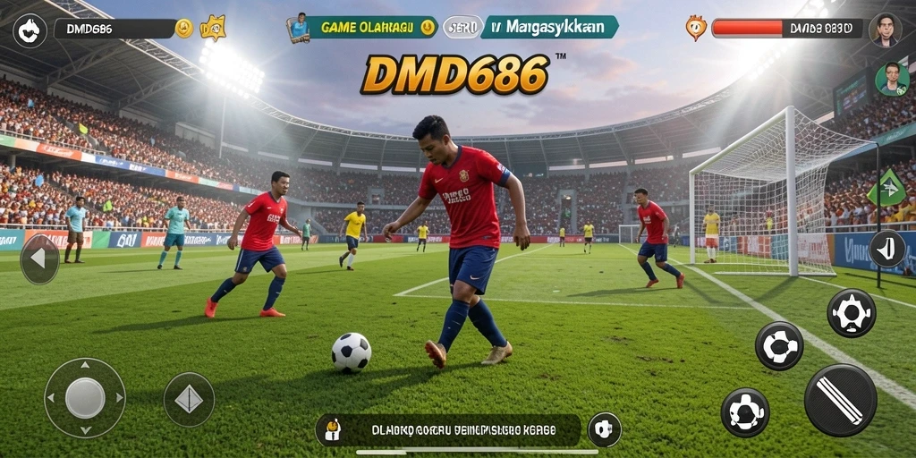 Tampilan menarik dari game DMD686 yang menampilkan pertandingan olahraga seru.