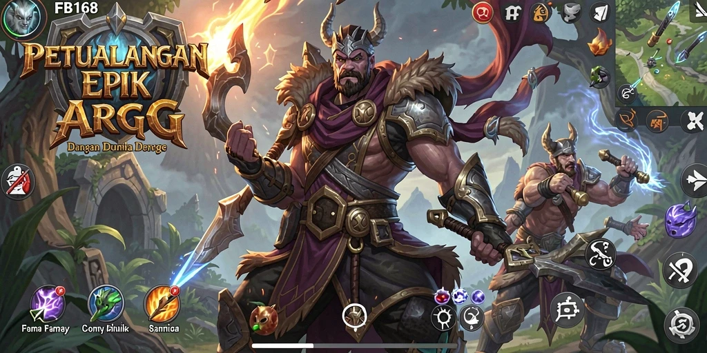 Gameplay FB168 yang seru dan mendebarkan dalam mode ARPG.