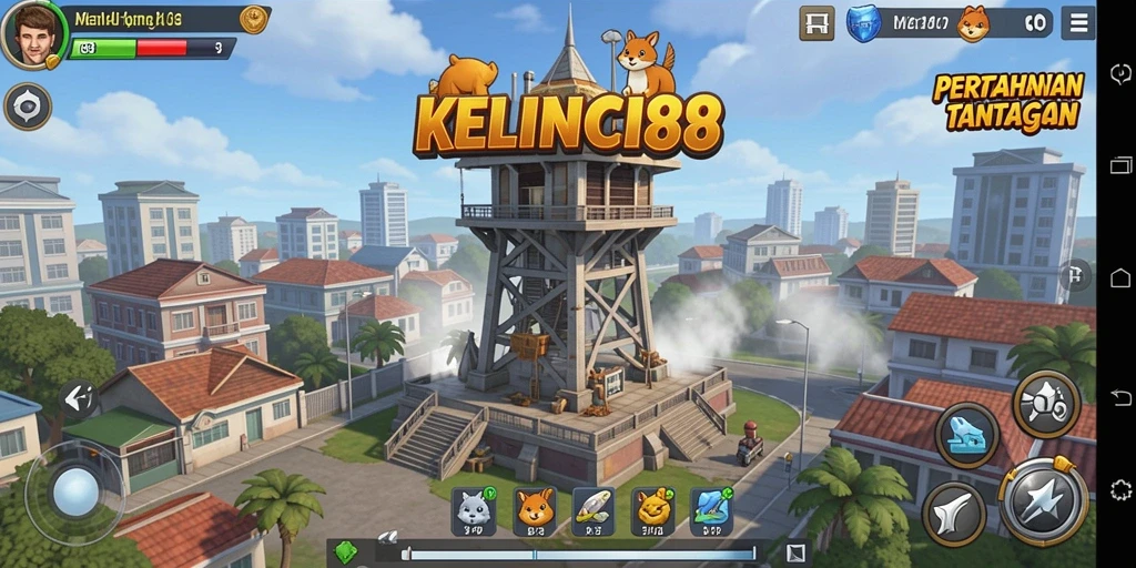 Tangkapan layar menampilkan aksi mendebarkan dalam gameplay Tower Defense.