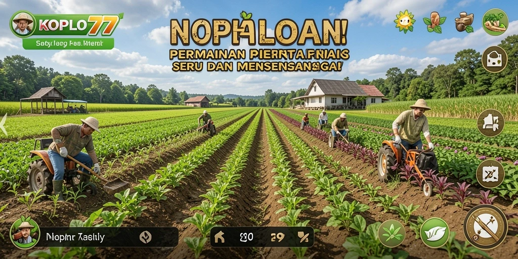 Tangkapan layar KOPLO77 menampilkan kegiatan pertanian yang menarik.