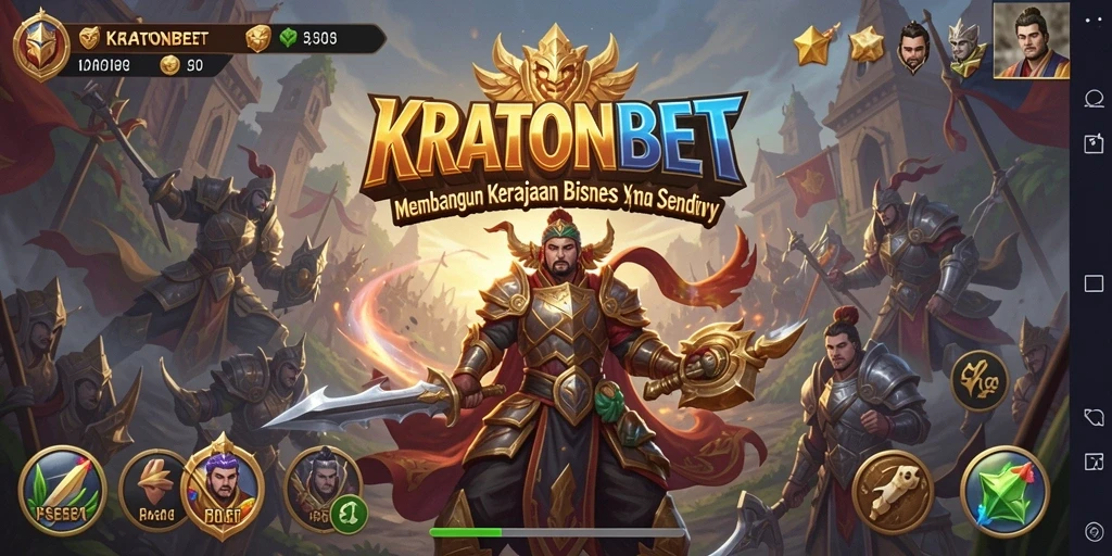 Screenshot gameplay KRATONBET menunjukkan strategi manajemen yang menarik.