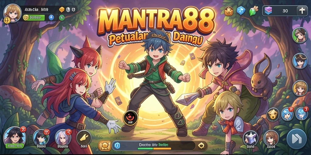 Tangkapan layar MANTRA88 menampilkan aksi seru dari gameplay Anime.